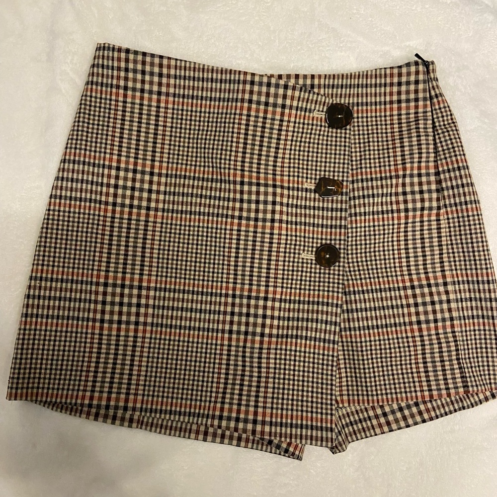 Mango plaid skort